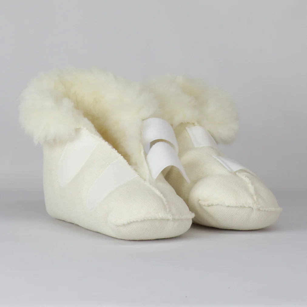 Sheep Wool Bed Boot With Rubber Sole